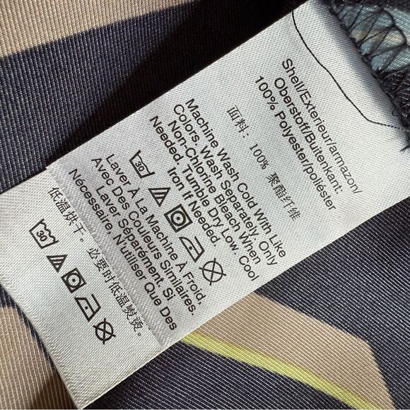 DKNY sleeveless satin geometric blouse - Picture 4 of 5